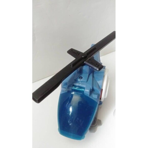 2013 Mattel Helicopter 8" Imaginext Light Up Toy Sound and lights Blue - Picture 2 of 8